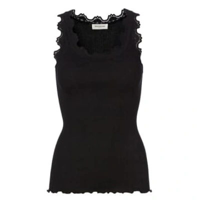 Rosemunde Iconic Silk Top In Black