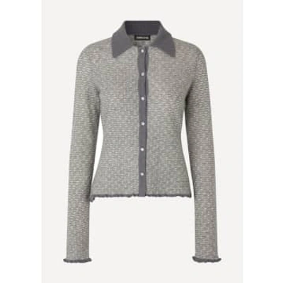 Stine Goya Bobbi Cardigan In Grey_stone