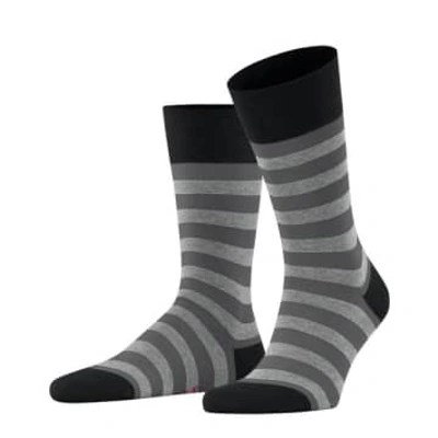 Falke Black Sensitive Mapped Line Socks