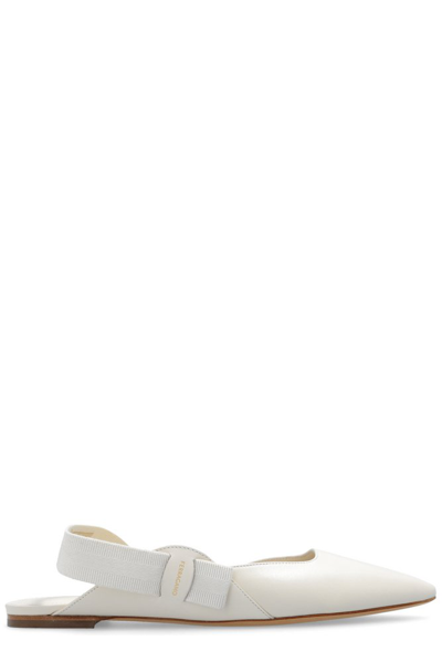 Ferragamo Salvatore  Vara Bow Pointed In White