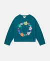 STELLA MCCARTNEY LOGO FLOWER GARLAND SWEATSHIRT