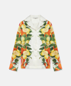 Stella Mccartney Fruit Print Silk Shirt In Multicolour