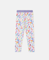 Stella Mccartney Rainbow Star Outline Leggings In Multicolour