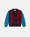 Stella Mccartney Kids' Checked Cardigan In Multicolour