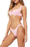 L*space Cabana Bikini Bottom In Crystal Pink