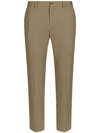 DOLCE & GABBANA MID-RISE TAPERED CHINO TROUSERS