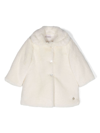 Paz Rodriguez Single-breasted Faux-fur Coat In Neutrals
