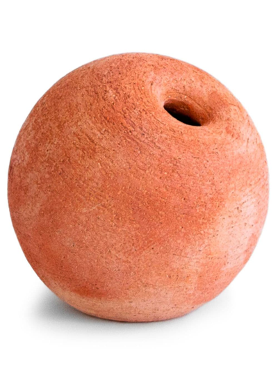 Origin Made Salt Round-shape Vase In Orange
