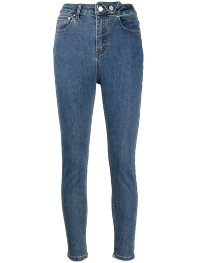 B+ab Low-rise Skinny Jeans In Blue