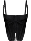 DION LEE LACE-UP CORSET TANK TOP