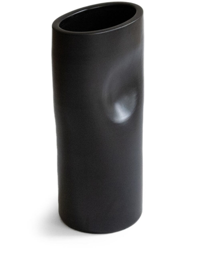 Origin Made Small Portal Clay Vase (44cm) In Black