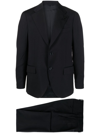 Lardini Single-breasted Wool Suit Set In Blue