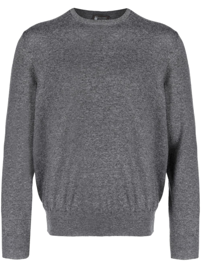 Colombo Cashmere Crewneck Sweater In Grey