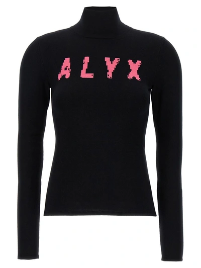 Alyx Logo Intarsia-knit Jumper In Black