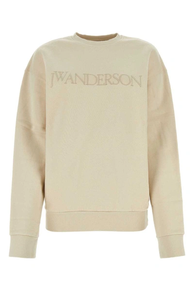 Jw Anderson Sweatshirt Mit Logo-stickerei In Beige