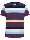 Marni Stripe-print Cotton T-shirt In Multicolour