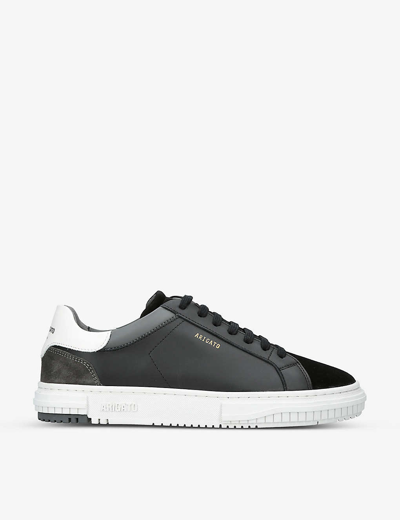 Axel Arigato Atlas Contrast-panel Leather And Suede Low-top Trainers In Black/comb