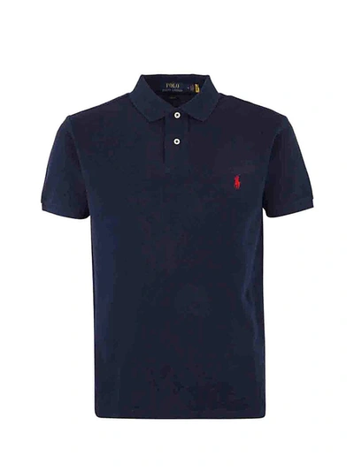 Polo Ralph Lauren Short Sleeve Knit Polo In Blue