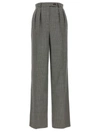 Rochas Puppytooth-pattern Virgin Wool Trousers In White/black