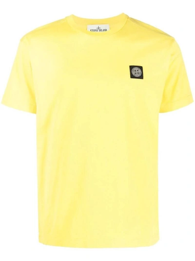 Stone Island T-shirts And Polos In Yellow