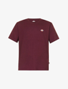 DICKIES DICKIES MEN'S MAROON MAPLETON BRAND-LOGO COTTON-JERSEY T-SHIRT