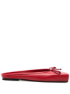 Jacquemus Les Mules Plates Ballet In Red