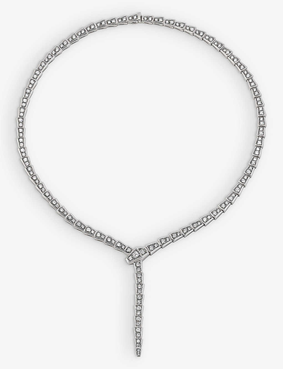 Bvlgari Serpenti White Gold Diamond Necklace