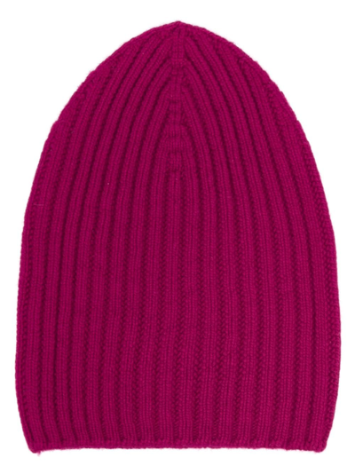 Barrie Crochet Cashmere Beanie In Pink