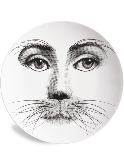 Fornasetti Tema E Variazioni N.311 Wall Plate In White