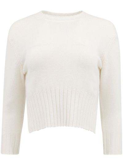 Loulou Studio Mora Cashmere Jumper In White