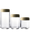 Mepra Set Of 3 Urano Canisters