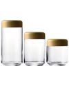Mepra Set Of 3 Urano Canisters