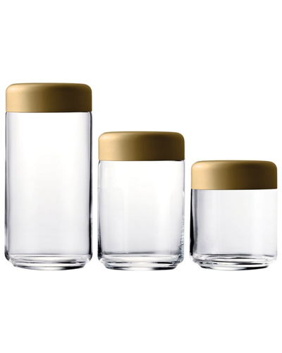 Mepra Set Of 3 Urano Canisters
