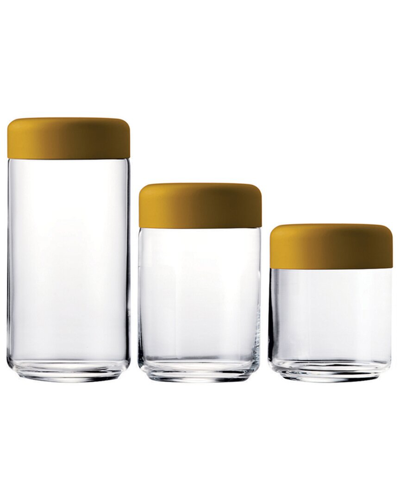 Mepra Set Of 3 Urano Canisters