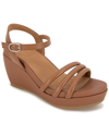 GENTLE SOULS BY KENNETH COLE VIKI LEATHER WEDGE SANDAL
