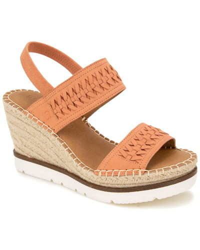 Gentle Souls By Kenneth Cole Elyssa Two-band Braid Leather Espadrille