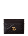 Gucci Guggi Gg Marmont 2.0 Card Case In Black