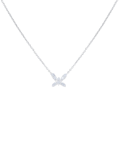 Diana M. 14k Diamond Necklace In Gray