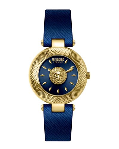 Versus Versace Brick Lane Strap Watch Woman Wrist Watch Blue Size Onesize Stainless Steel