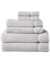 Splendid Super Soft 6-piece Towel Set In Light Grey
