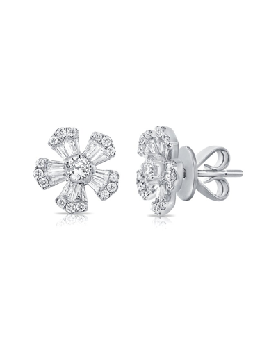 Sabrina Designs 14k 0.30 Ct. Tw. Diamond Flower Studs