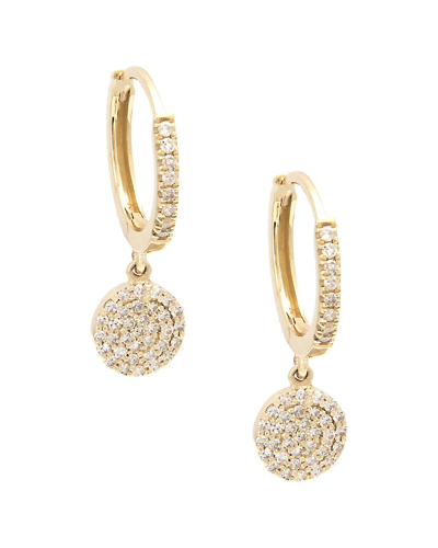 Diamond Select Cuts 14k 0.25 Ct. Tw. Diamond Charm Mini Hoops