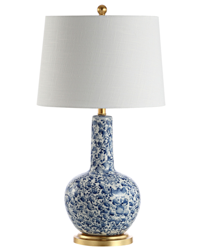 Jonathan Y Chinois 30in Ceramic/iron Classic Cottage Led Table Lamp In Metallic
