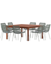 AMAZONIA AMAZONIA 9PC SQUARE PATIO DINING SET