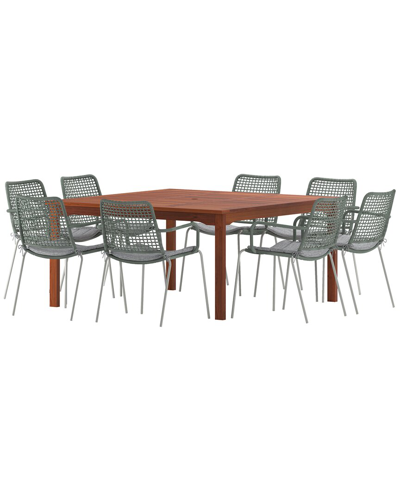 Amazonia 9pc Square Patio Dining Set