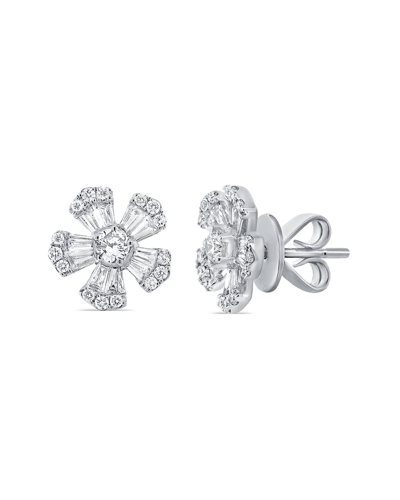 Sabrina Designs 14k 0.68 Ct. Tw. Diamond Flower Studs
