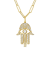 Sabrina Designs 14k 0.46 Ct. Tw. Diamond Hamsa Necklace
