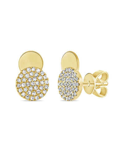 Sabrina Designs 14k 0.21 Ct. Tw. Diamond Disc Studs