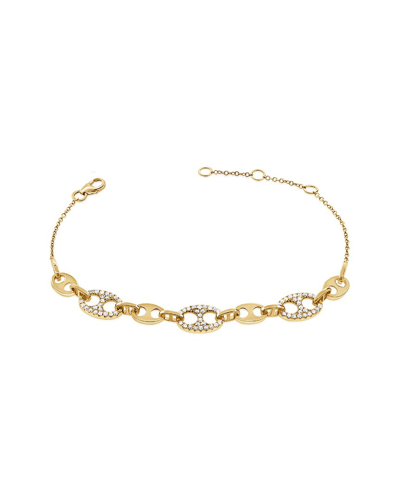 Sabrina Designs 14k 0.38 Ct. Tw. Diamond Link Bracelet