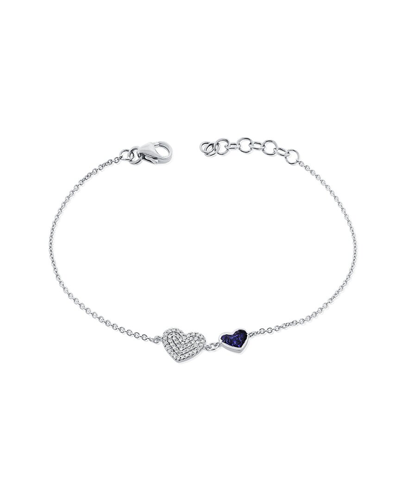 Sabrina Designs 14k 0.16 Ct. Tw. Heart Bracelet